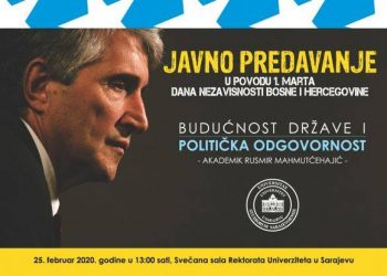 Javno predavanje akademika Rusmira Mahmutćehajića