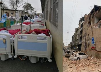 Prvo stanje poslije zemljotresa u Zagrebu