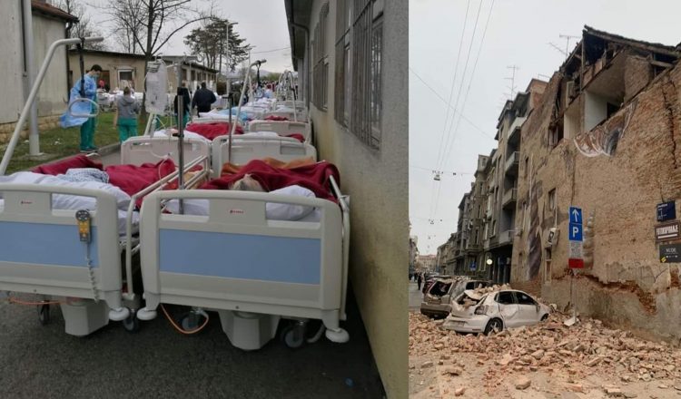 Prvo stanje poslije zemljotresa u Zagrebu