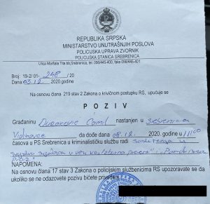 MUP RS-a uzvraća udarac: Ćamil Duraković pozvan na svjedočenje