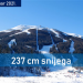 Bjelašnica: Skoro rekordna visina snijega