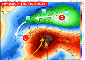 Početak februara relativno topao