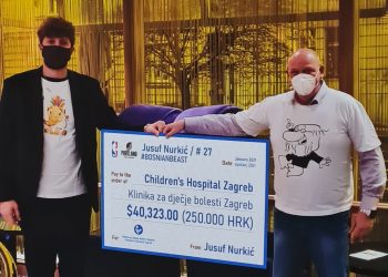 Zagreb: Jusuf Nurkić donirao opremu dječijoj klinici