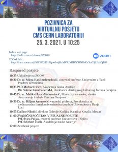 Pozivinica za virtualnu posjetu CERN-u