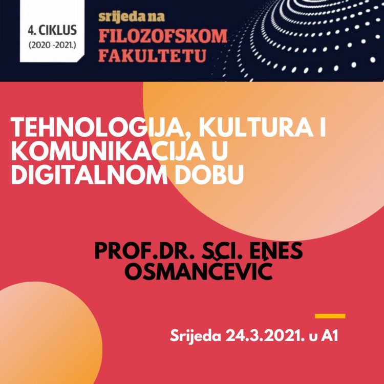 Javno predavanje u Tuzli: Tehnologija, kultura i komunikacija u digitalnom dobu