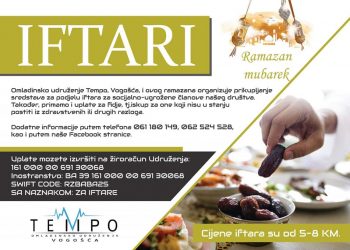 Omladinsko udruženje Tempo Vogošća: Poziv svim dobročiniteljima