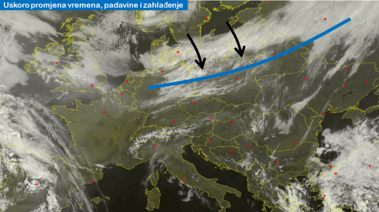 Uskoro promjena vremena: Padavine i zahlađenje 
