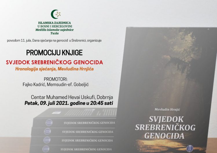 Najavljujemo u Tuzli: Promocija knjige “Svjedok srebreničkog genocida”