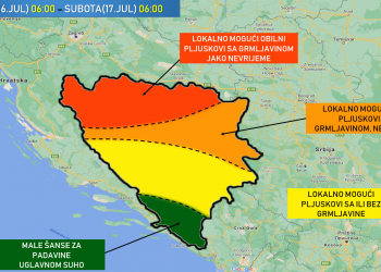 Upozorenje: Nepogode i bujične poplave u narednom periodu