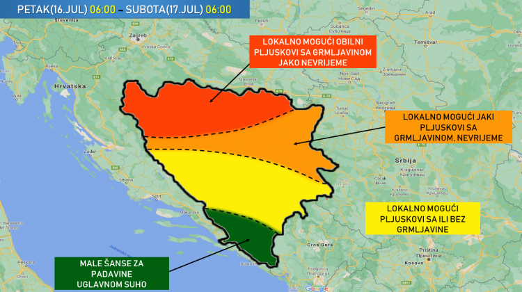 Upozorenje: Nepogode i bujične poplave u narednom periodu