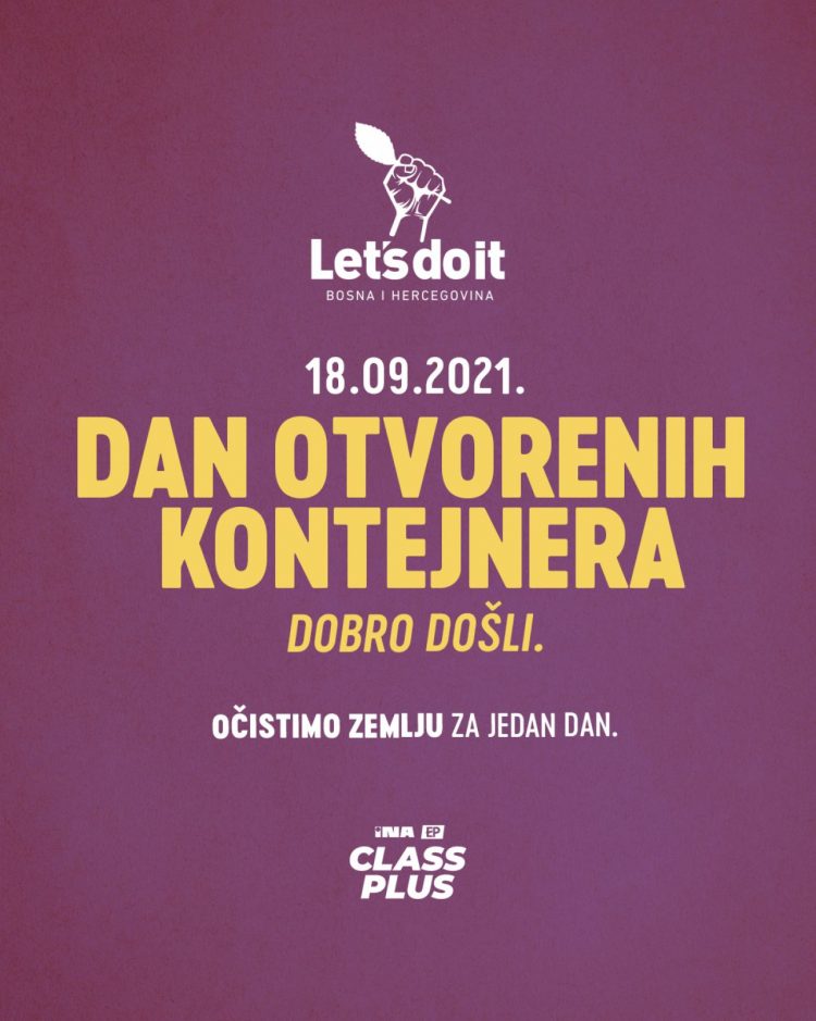 Najavljujemo: Dan otvorenih kontejnera-svjetski dan čišćenja