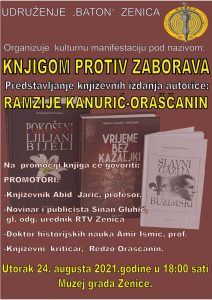 Najavljujemo u Zenici: Manifestacija-Knjigom protiv zaborava