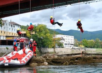 Goražde: Preko 120 spasilaca učestvovalo u pokaznoj vježbi