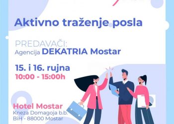 Najavljujemo radionicu u Mostaru: Aktivno traženje posla