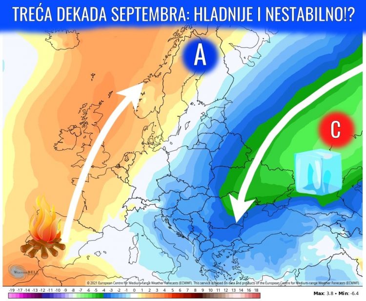 Prognoza za treću dekadu septembra