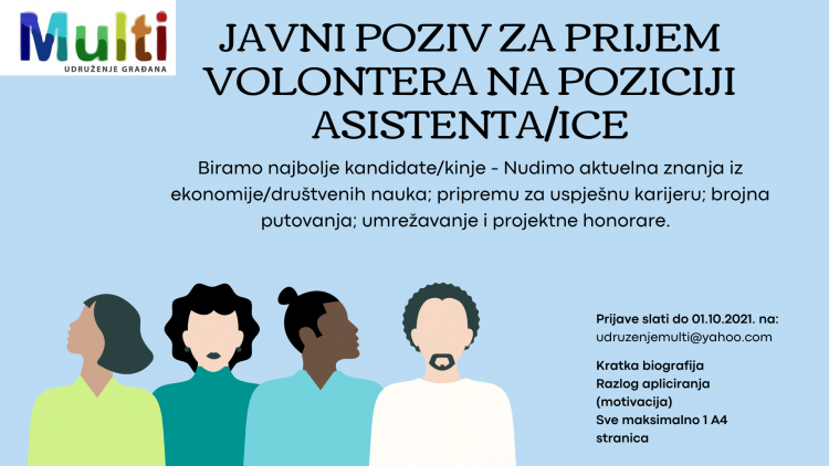 Udruženje “Multi” u Tuzli: Tražimo asistenta/icu