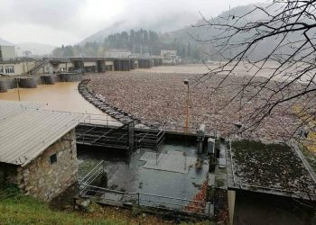 Bujice donijele hiljade kubika smeća u Zvorničko jezero (FOTO)
