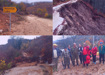 Evakuacija starije osobe iz odsječenog sela