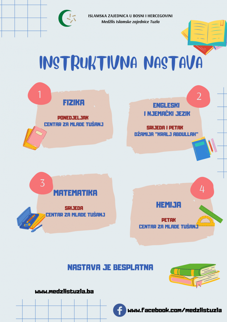 Besplatna instruktivna nastava za školarce u Tuzli