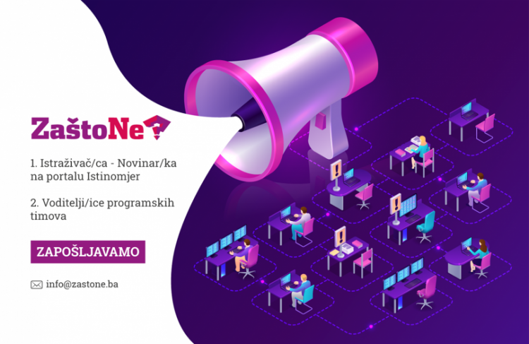 U.G. Zašto ne: Zapošljavamo novinara/ku i voditelje/ice programskih timova