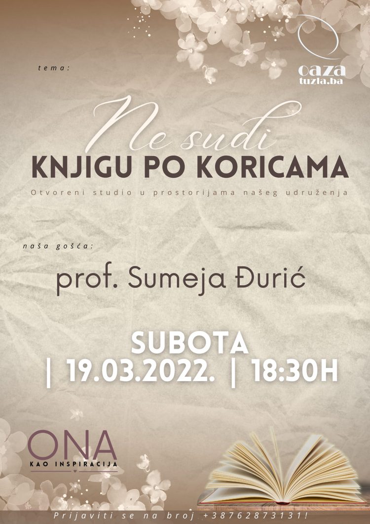 Tuzla: “ONA kao inspiracija” ove subote je prof. Sumeja Đurić