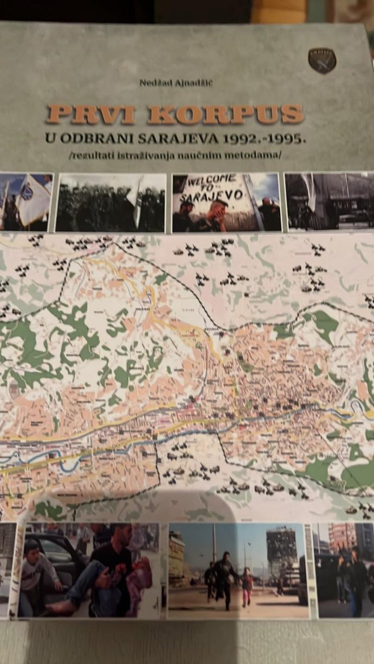 Danas promocija knjige “Prvi korpus u odbrani Sarajeva 1992-1995”