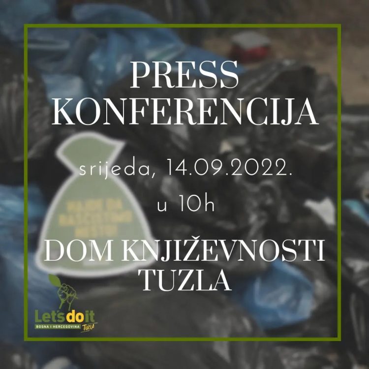 Najavljujemo u Tuzli: Press-konferencija povodom čišćenja ilegalnih deponija
