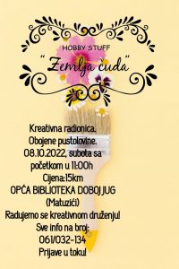 Prijavite se na kreativnu radionicu u Doboju