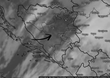 Na sjeveru i sjeveroistoku Bosne moguće kratkotrajno nevrijeme