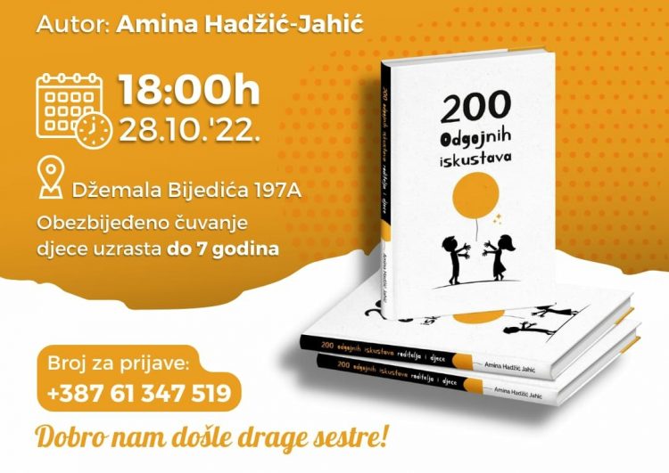 Sarajevo: Najavljujemo promociju popularne knjige “200 odgojnih iskustava”