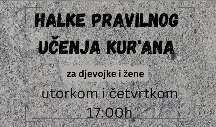 Sarajevo: Prijavite se na halke pravilnog učenja Kur’ana