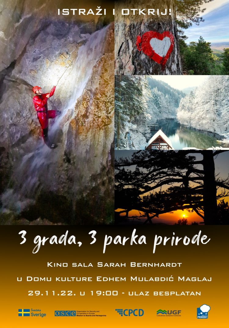 Besplatna premijera filma u Maglaju: Tri grada – tri parka prirode