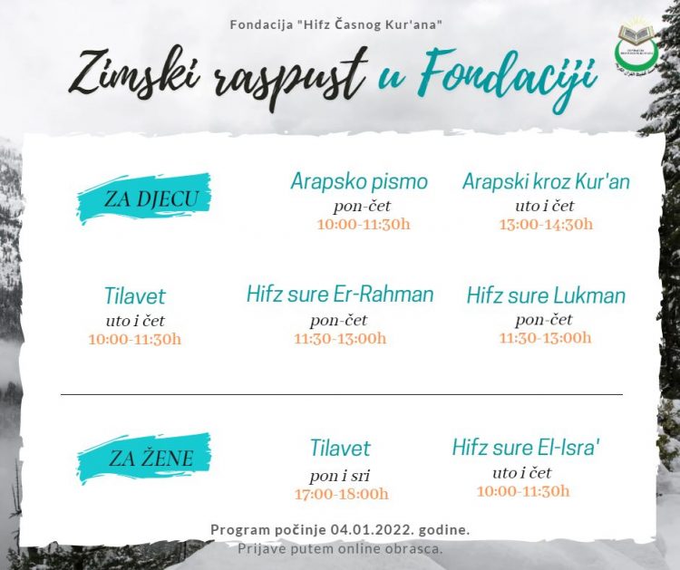 Otvorene prijave za zimski raspust u Sarajevu: Edukativni programi za žene i djecu