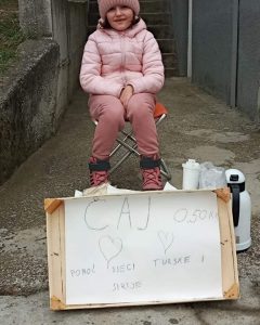 Djevojčica Dalia Hajdarbašić prikupila pomoć za djecu Sirije i Turske