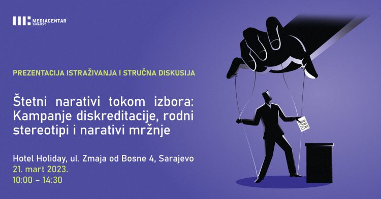 Najavljujemo – Prezentacija istraživanja i stručna diskusija: Štetni narativi tokom izbora