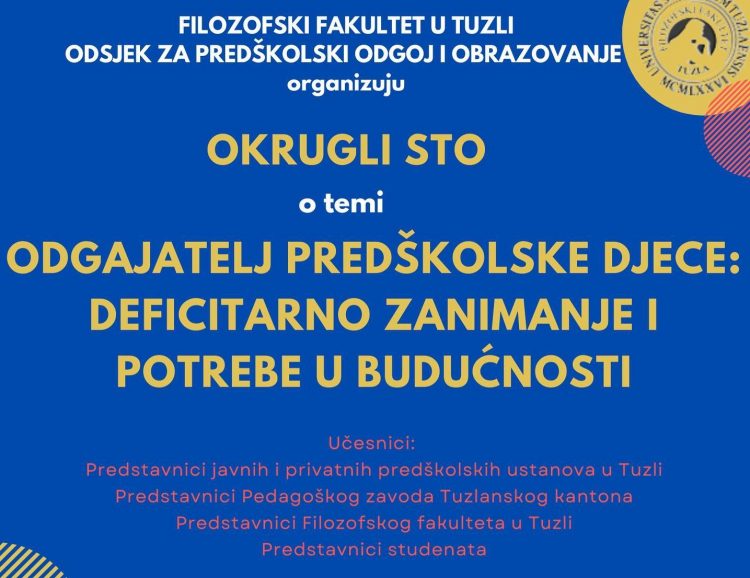 Najavljujemo – Odgajatelji predškolske djece: deficitarno zanimanje i potrebe u budućnosti