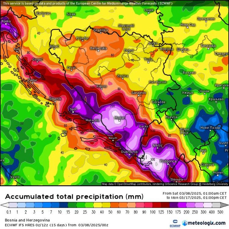Iduće sedmice moguće lokalne poplave i odroni